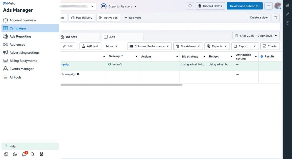 Google search ads example